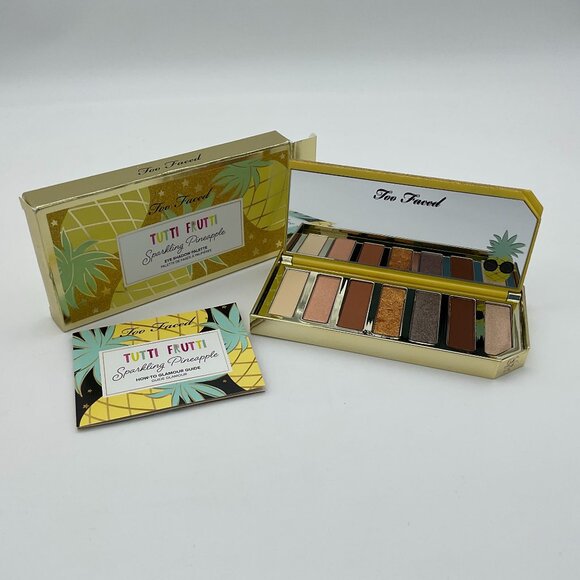 Too Faced Tutti Fruitti Sparkling Pineapple Eyeshadow Six Shades Palette NIB - Picture 1 of 7